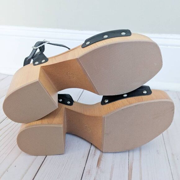 Universal Thread Chunky Wood Platform Sandals - Picture 6 of 6